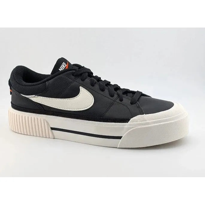 Nike Court Legacy Lift Womens Size 9 Black / White Running Shoe Platform Sneaker S solec SoleComfort.shoes