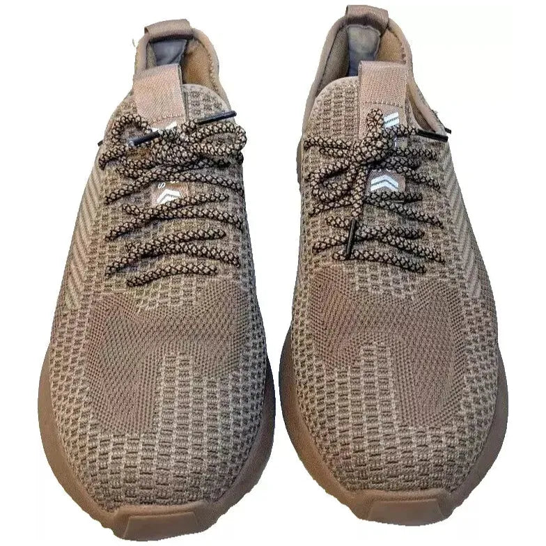 Steel Toe Work Shoes Mens Size 10 Tan Beige Lightweight Breathable Industrial ox Unbranded