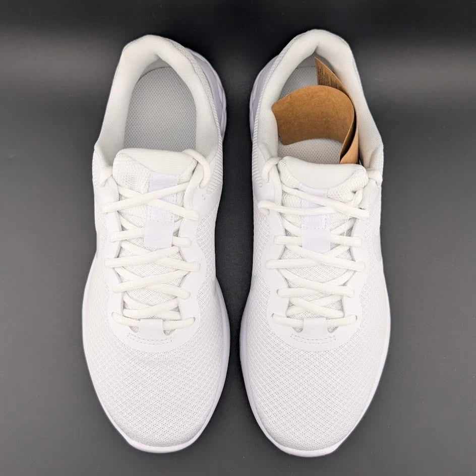 Nike Revolution 6 NN Triple White Running Shoes DC3728-102 Men's Size 8 **RARE** SoleComfort.shoes