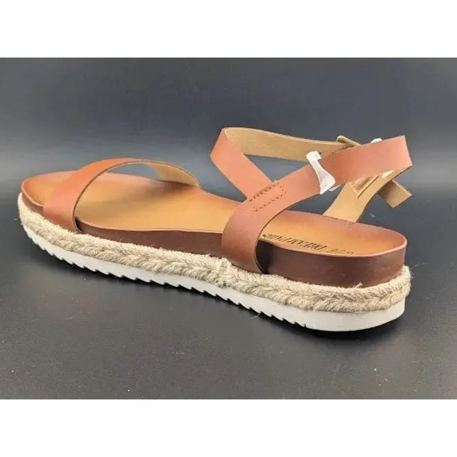 DREAM PAIRS 9.5 Women's Platform Espadrille Wedge Sandals Round Toe Causal Shoes - SoleComfort.shoes