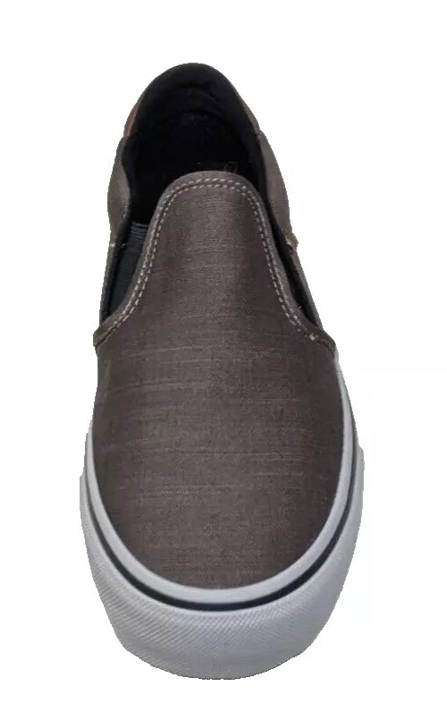 Vans Asher Deluxe Walnut/Grey Textile Men's Slip On Shoes -Size 11.5 NWB