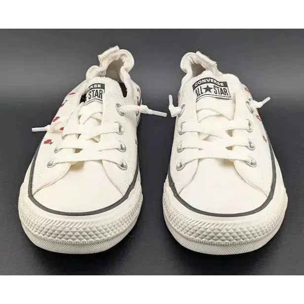 Converse Chuck Taylor All Star Shoreline Sneakers Women's Size 8 White Cherries - SoleComfort.shoes