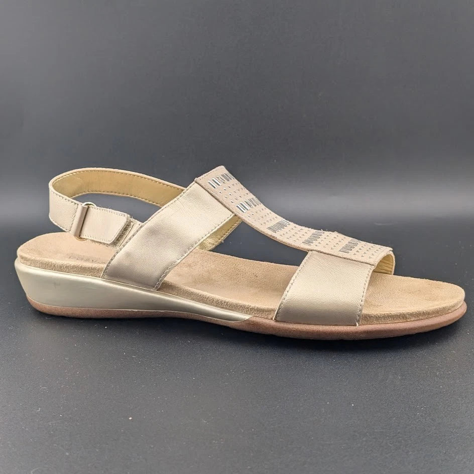 Easy Spirit Womens Hazel Wedge Sandal, Biege 150, 10 Narrow US SoleComfort.shoes