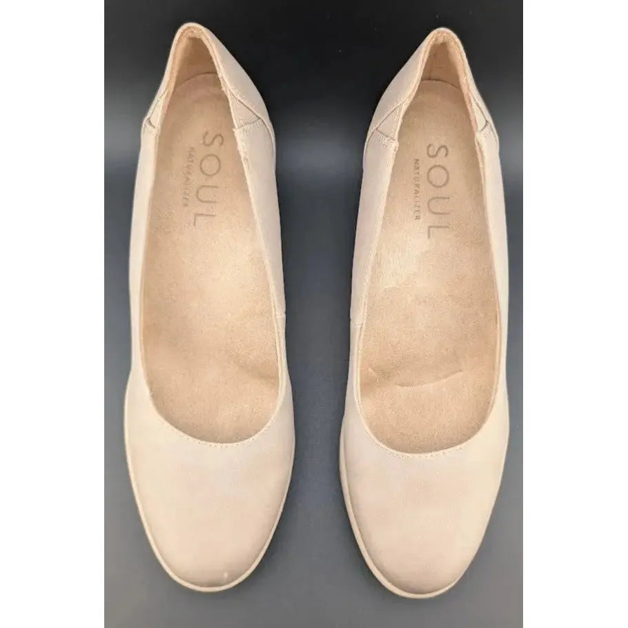 Soul Naturalizer About Time Women's Warm Taupe Nubuck Wedge Pumps NW/OB 5.5M SoleComfort.shoes