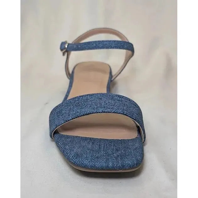 LC Lauren Conrad Obsidian Denim Blue Women's Slide Sandals - Size 8.5 NWB LC Lauren Conrad