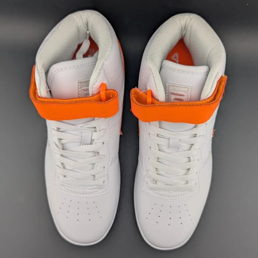 Fila Vulc 13 White Orange Color Pop Size 7Y / 8 Womens 3FM01121-129 SoleComfort.shoes