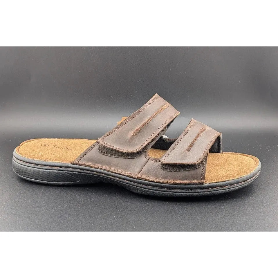 TIESTRA Men's Size 13 / 46 Slides Sandals Casual Comfortable Slip On Slippers SoleComfort.shoes
