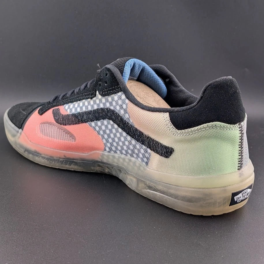 VANS Evdnt Ultimate Waffle Gradient Check Black Skate Shoes Men's Size 13 SoleComfort.shoes