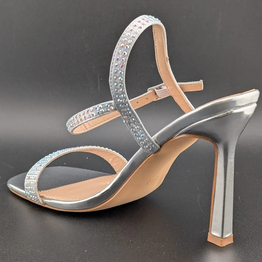 Women's Size 8.5 Stiletto High Heels Square Open Toe Sandal w/ Ankle Strap-Sexy! SoleComfort.shoes