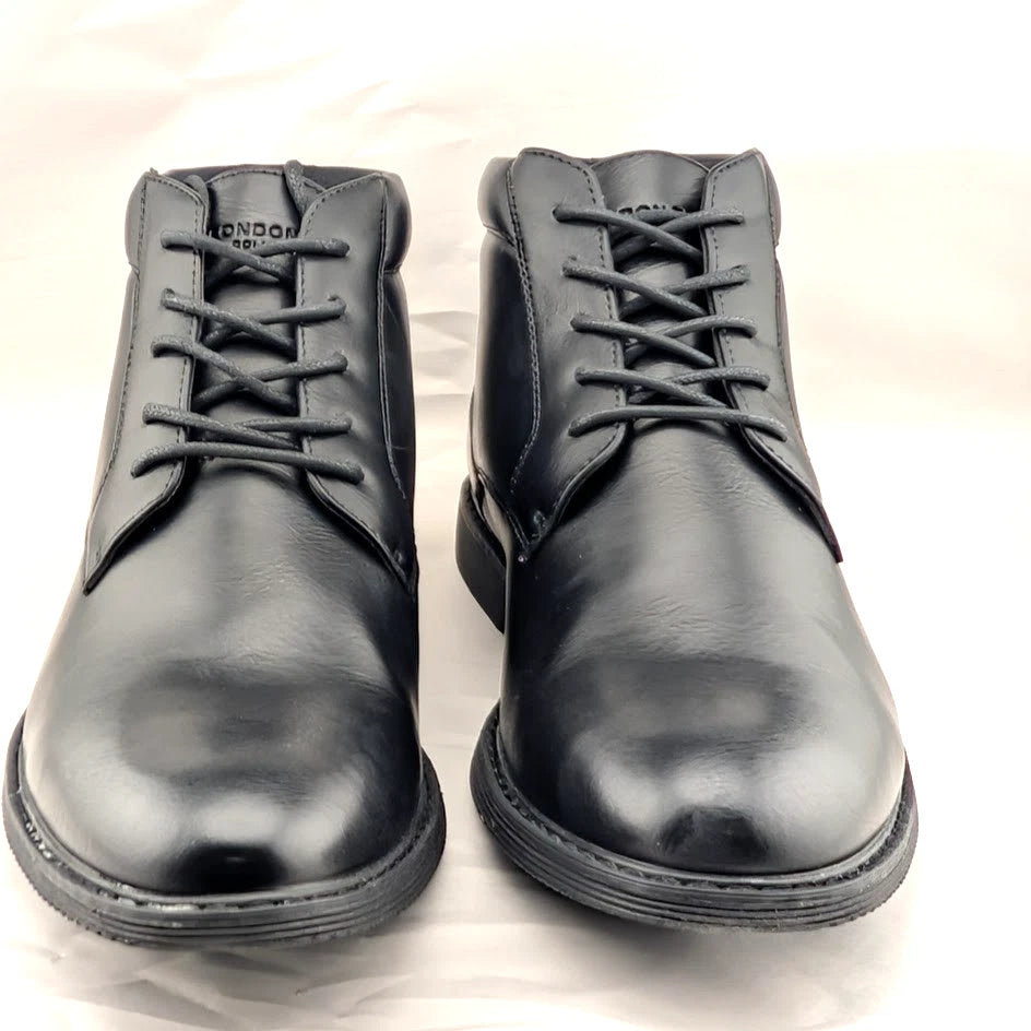 London Fog LFM-Tyler Chukka Boot Brown or Black Vegan Leather London Fog