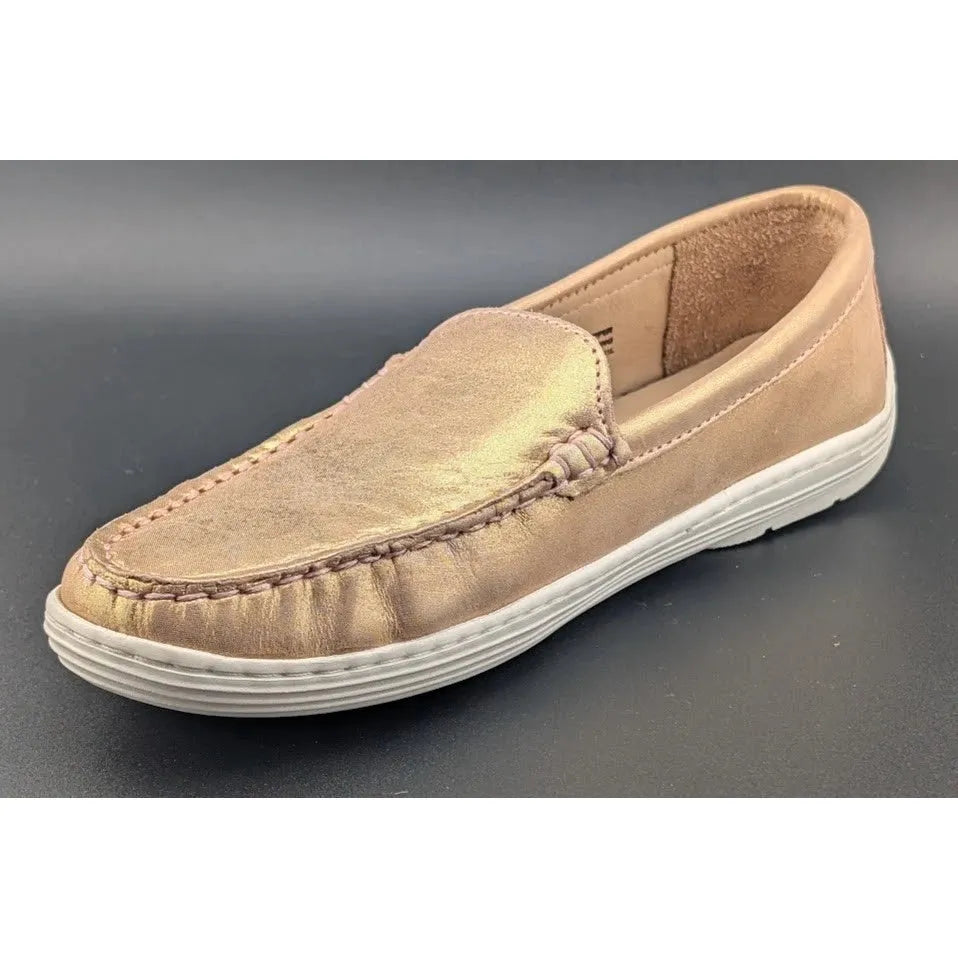 Marc Joseph Women's Size 4.5 New York Broadway Rose Gold Loafers (7707956) SoleComfort.shoes