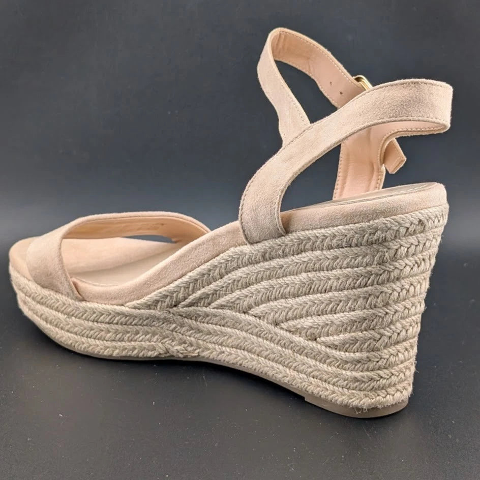 Dream Pairs Size 11 Women Espadrille Wedge Sandals Ankle Strap w/ Bkl Closed Toe SoleComfort.shoes