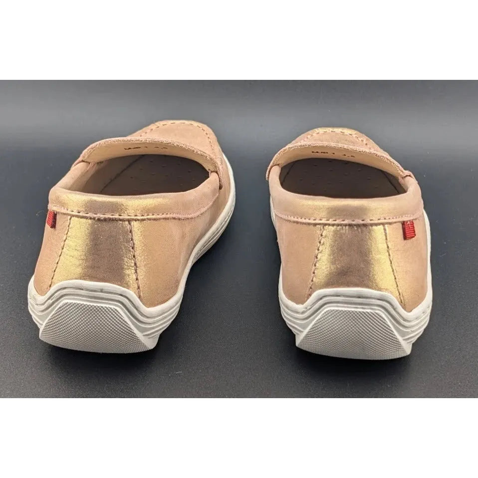 Marc Joseph Women's Size 4.5 New York Broadway Rose Gold Loafers (7707956) SoleComfort.shoes