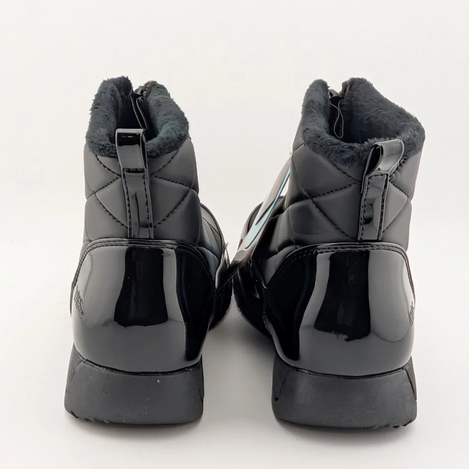 Totes Superior Womens Winter Boots Black or Taupe Waterproof Faux Fur Lined Snow SoleComfort.shoes