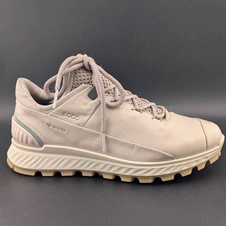 Ecco Exostrike Low Gray/Beige Sporty Comfort Goretex Women's Shoe SZ EU 35/ US 4 SoleComfort.shoes