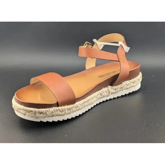 DREAM PAIRS 9.5 Women's Platform Espadrille Wedge Sandals Round Toe Causal Shoes - SoleComfort.shoes