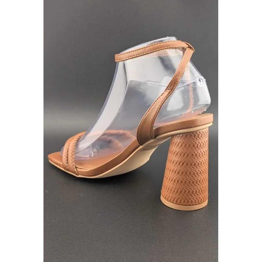 Viciously Vixen Size 6 Women's Block High Heels Square Toe Heeled Sandals Ankle Viciously Vixen