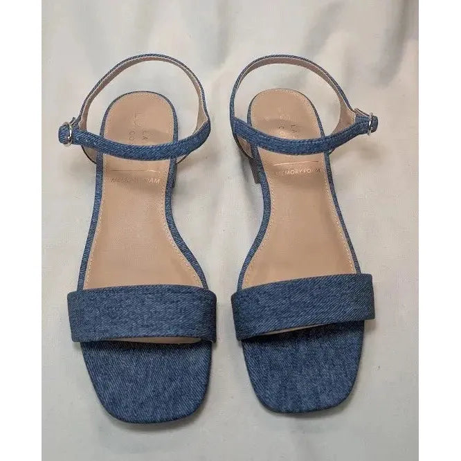 LC Lauren Conrad Obsidian Denim Blue Women's Slide Sandals - Size 8.5 NWB LC Lauren Conrad