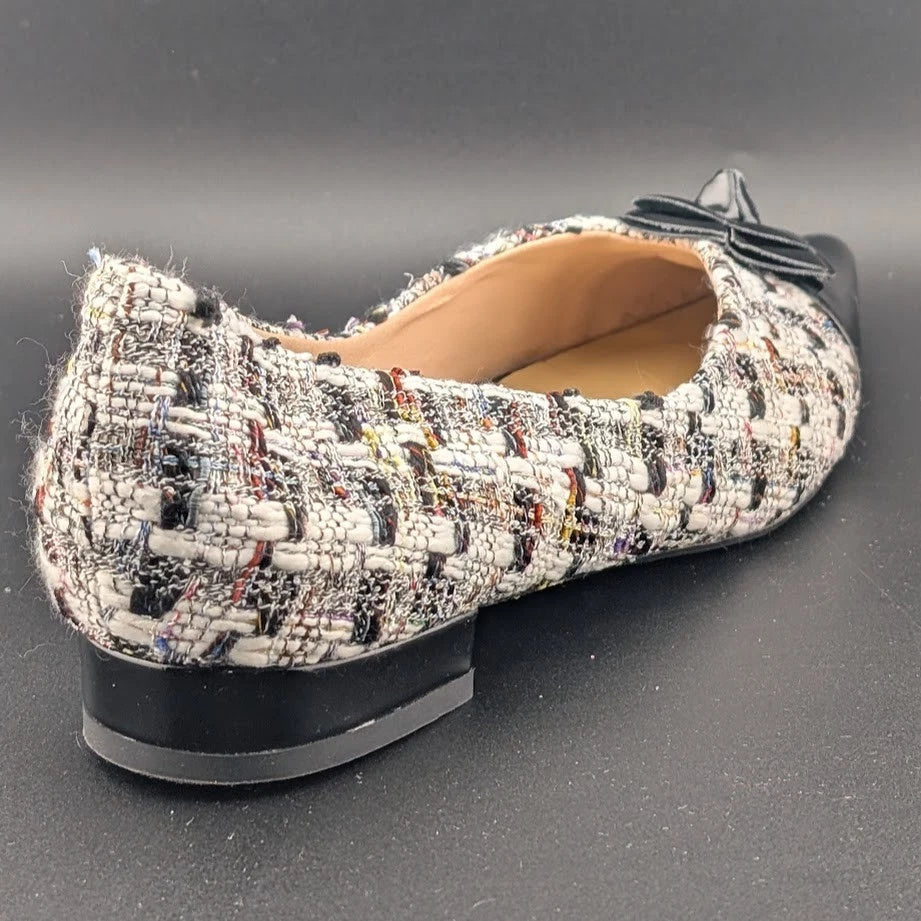 C. Paravano Camellia Purple Tweed Flats Women’s 8.0 EU 39 Pointed Toe Ballet SoleComfort.shoes