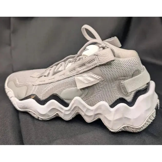 New adidas Womens Exhibit B Mid Basketball Shoes Gray White Black Size 6 / 9.5 / 10 adidas