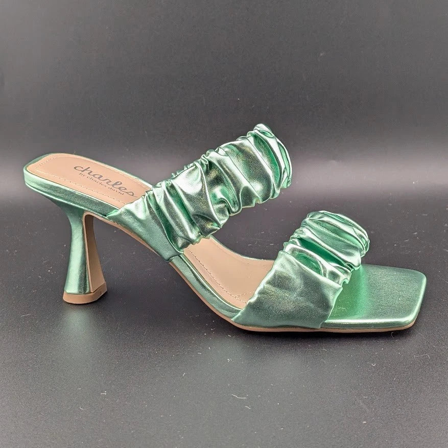 Charles by Charles David Women's Size 7M Priority Sandal Mint Metallic SoleComfort.shoes