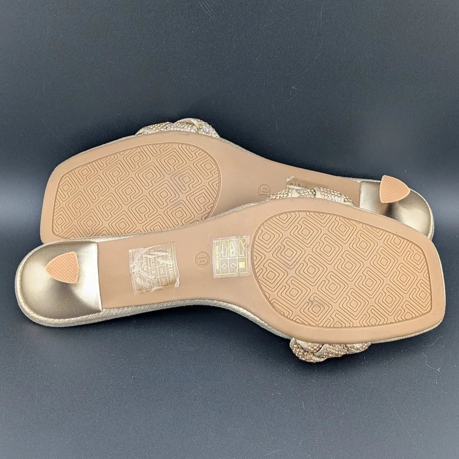 Women Size 10 Low Kitten Heel Sandals Square Toe Comfort Party Dress Shoes SoleComfort.shoes