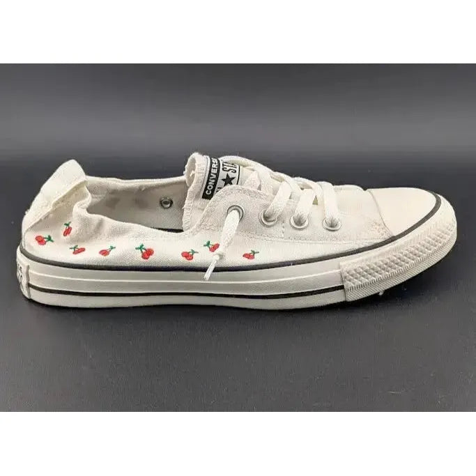 Converse Chuck Taylor All Star Shoreline Sneakers Women's Size 8 White Cherries - SoleComfort.shoes