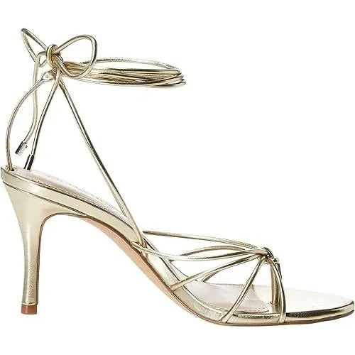 The Drop Women's Size 6.5 Gold Archie Lace-Up Gladiator Strappy Heeled Sandal The Drop