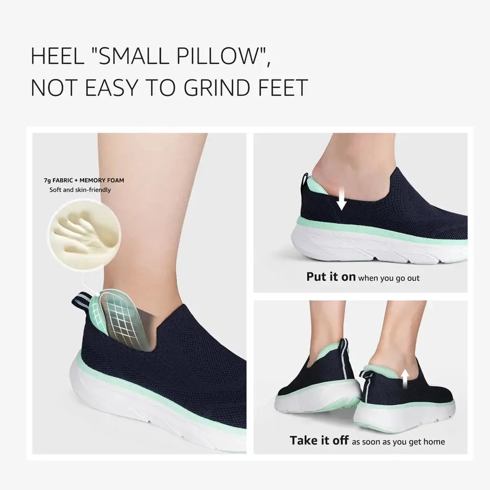 STQ Women's Arch Support Comfort Size 6.5 Walking Shoes with removable insole. STQ