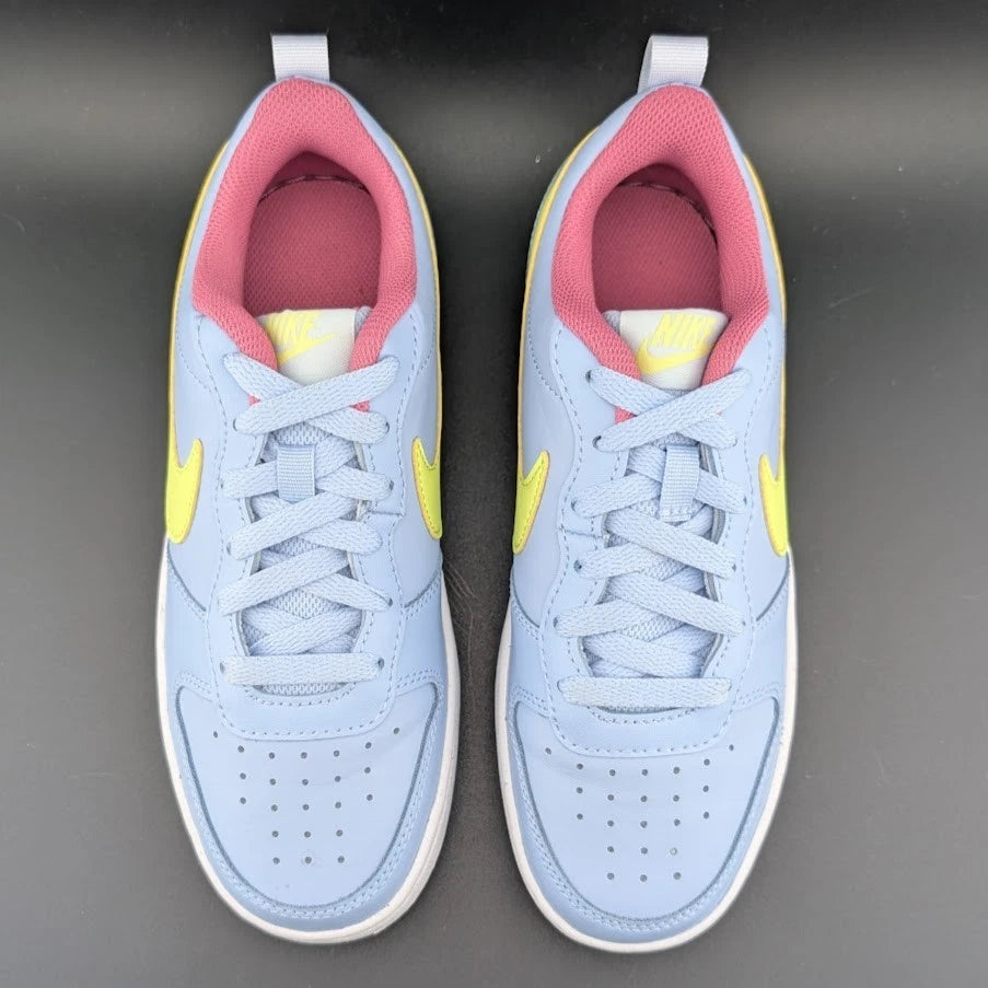 BIG KID'S Nike Court Borough Low 2 GS, UNISEX, Leather, BQ5448-405 | SUPER CLEAN SoleComfort.shoes