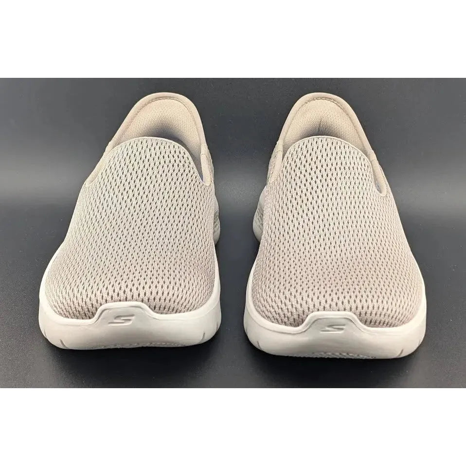 Women's Size 7.5 Skechers Go Walk Flex-Relish Taupe Running Shoes Sneakers SoleComfort.shoes