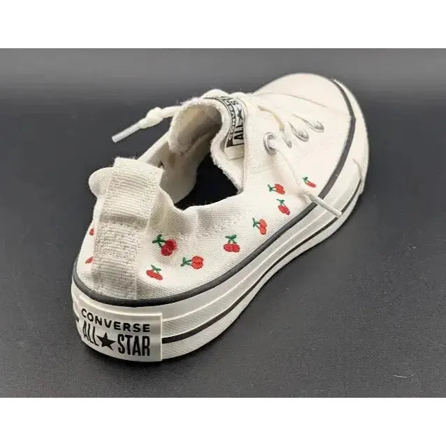 Converse Chuck Taylor All Star Shoreline Sneakers Women's Size 8 White Cherries - SoleComfort.shoes