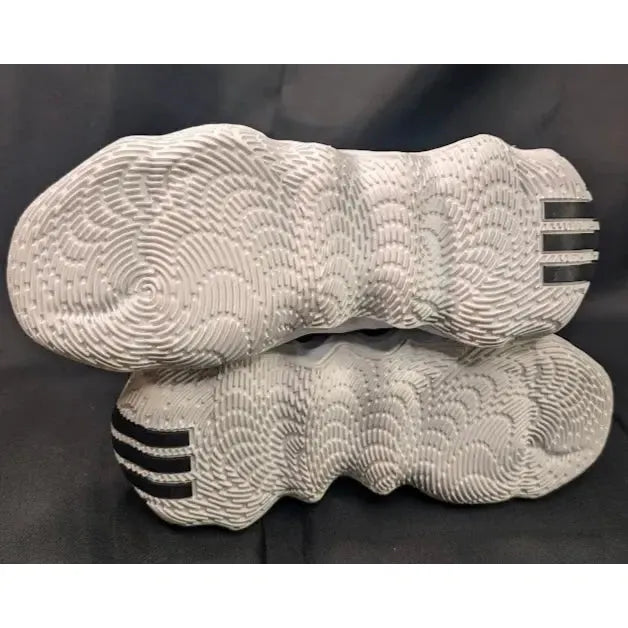 New adidas Womens Exhibit B Mid Basketball Shoes Gray White Black Size 6 / 9.5 / 10 adidas