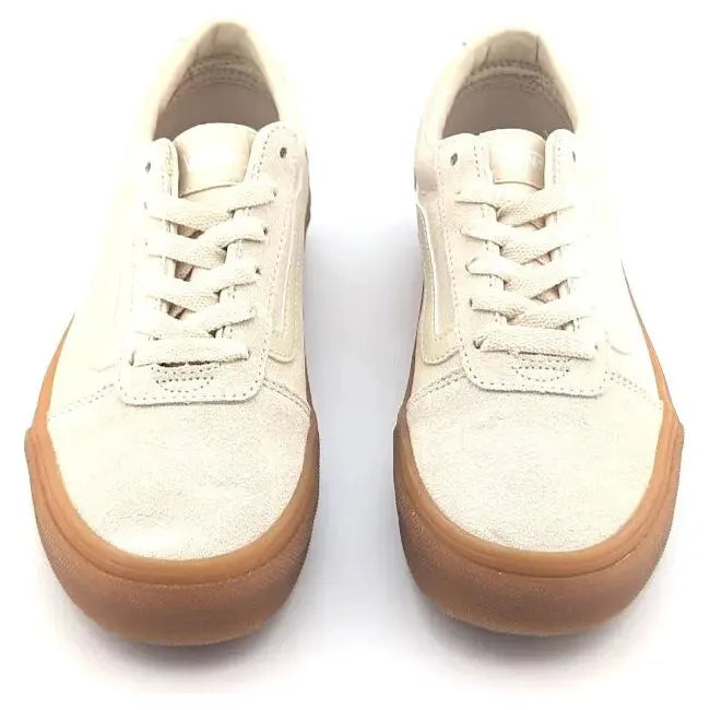 VANS Ward Old Skool Translucent Gum Crème Bru Womens Cream Suede Sneaker VANS
