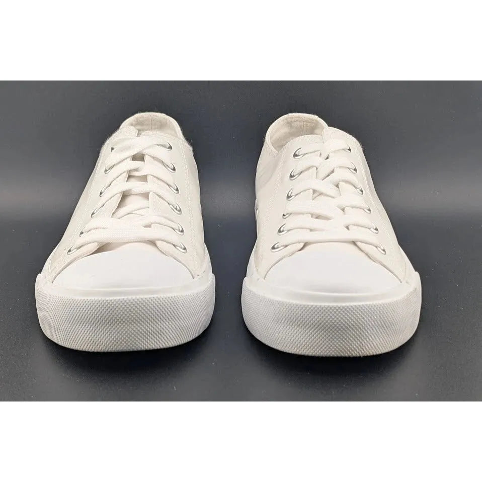 Pre-owned Women's Size 9 White Tennis Shoes Faux Leather Sneakers Casual Walking Women's SoleComfort.shoes