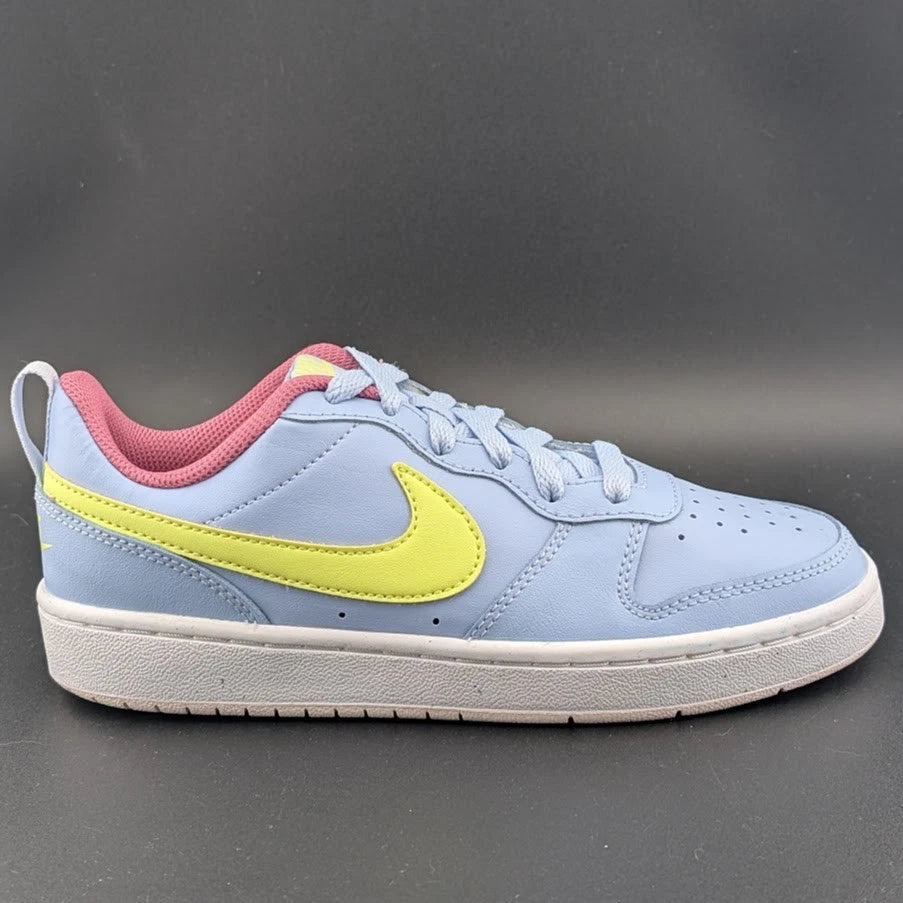 BIG KID'S Nike Court Borough Low 2 GS, UNISEX, Leather, BQ5448-405 | SUPER CLEAN SoleComfort.shoes
