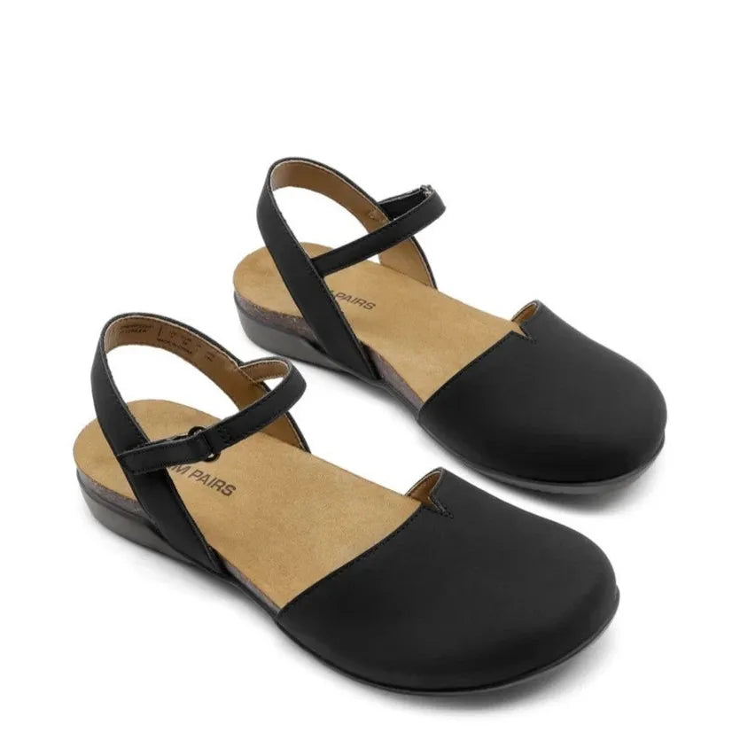 Women Close Toe Sandals Arch Support Comfortable Cork Footbed Flat Sandals SoleComfort.shoes