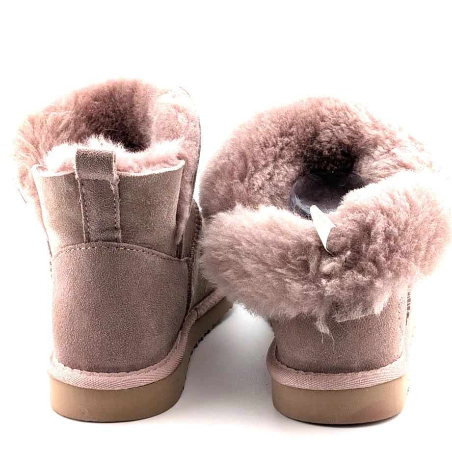 Fireside by Dearfoams Dusty Pink Size 10 Women’s Low Foldover Bootie WaterResist SoleComfort.shoes