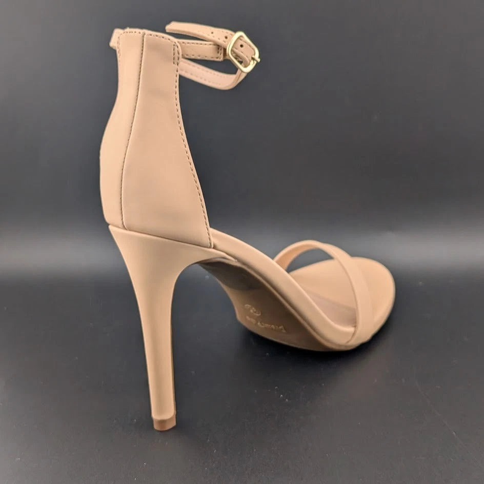 Womens Sz 9.5 High Heels Flower Ankle Strap Stiletto Round Open Toe Sexy Sandals SoleComfort.shoes