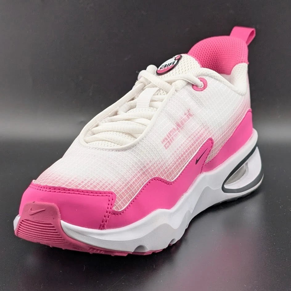 Nike Air Max Nova GS White Fuchsia Black FN4446-101 Sizes 4Y 4.5Y 5Y Brand New SoleComfort.shoes