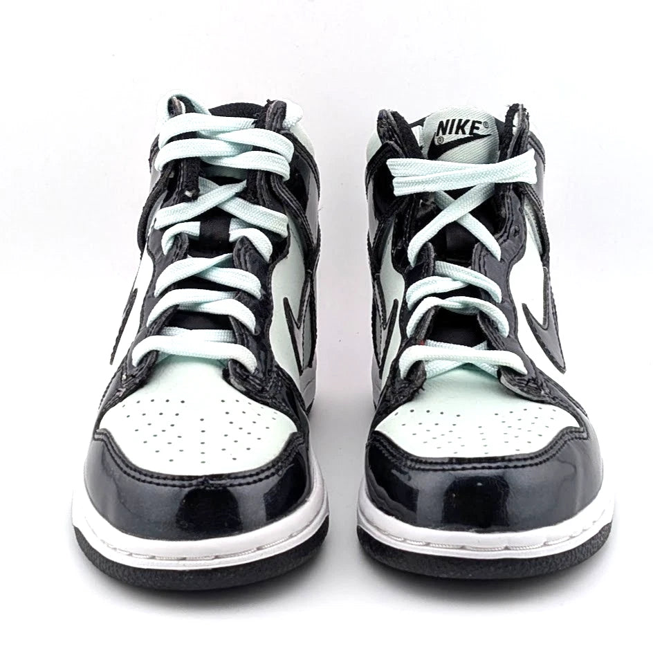 New Childs Nike Dunk High SE (PS) NBA All Star Barely Green / Black Patent Size 12C Nike
