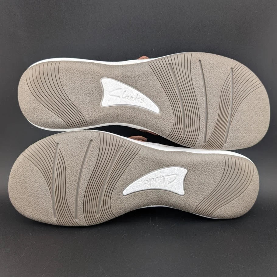 Clarks Women's 11M Breeze Sea Lightweight Flip-Flops NEW Rose Gold NIB SoleComfort.shoes