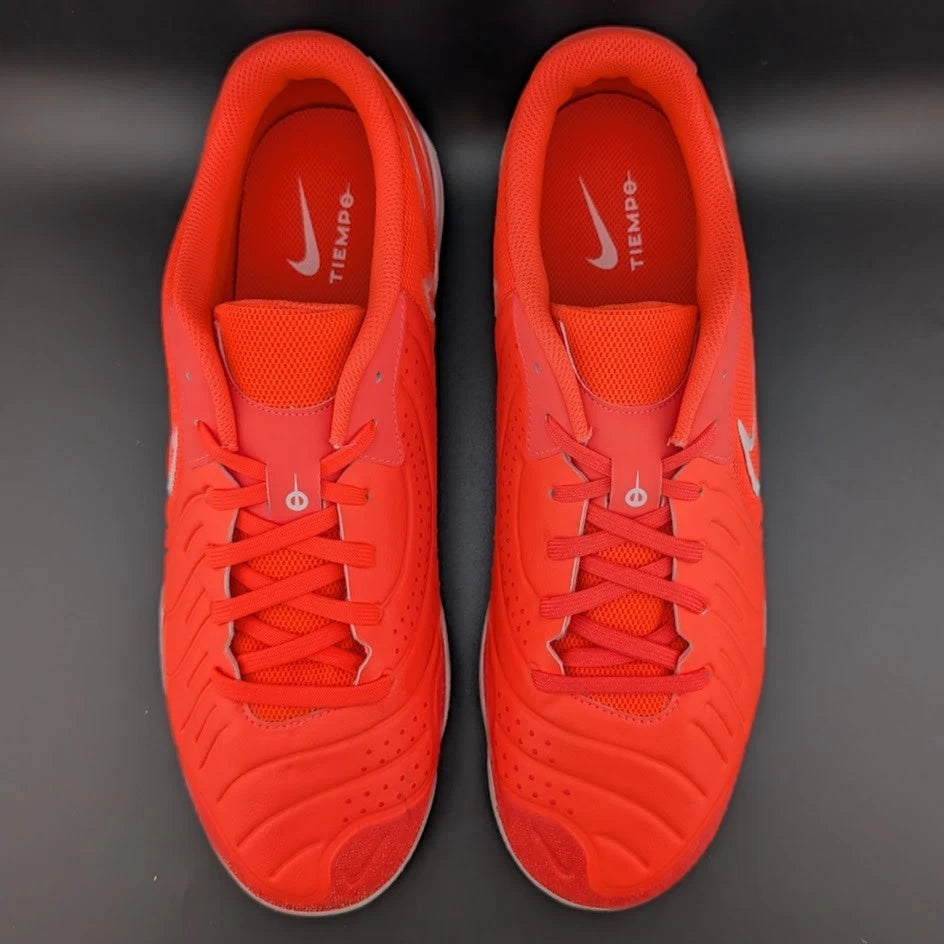 Mens Nike Legend 10 Academy IC Indoor Soccer Shoes Size 11 HOT LAVA/WHITE SoleComfort.shoes