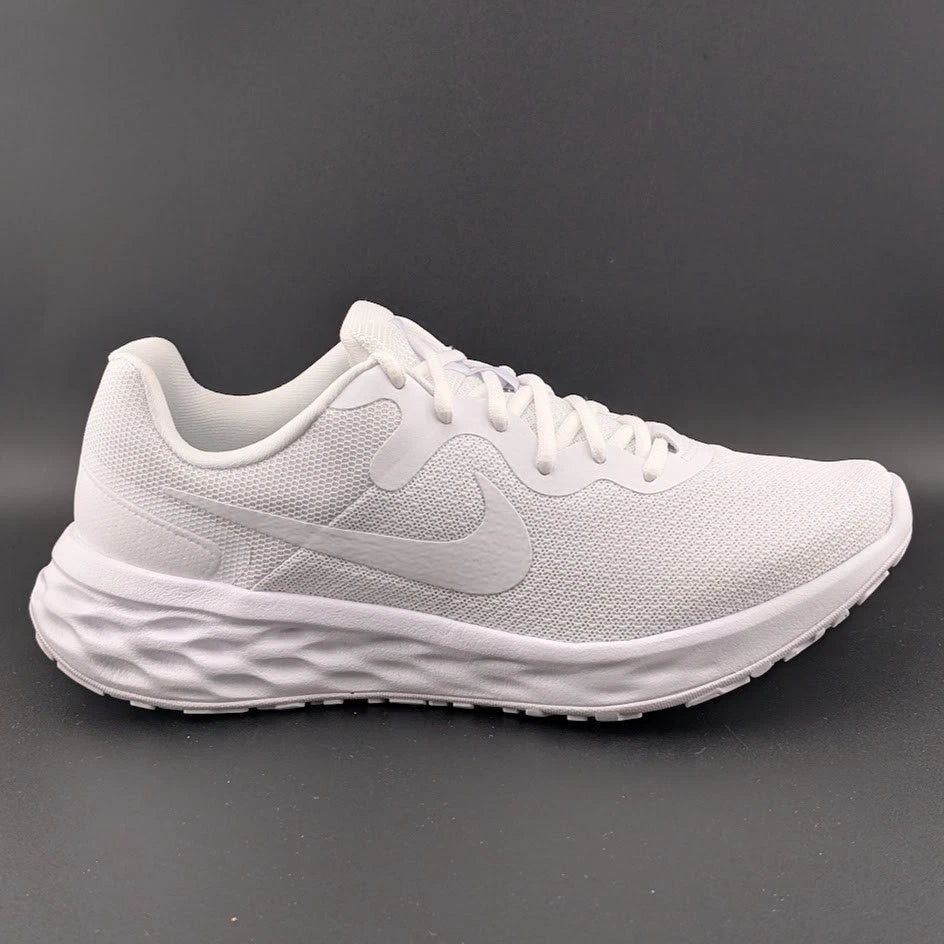 Nike Revolution 6 NN Triple White Running Shoes DC3728-102 Men's Size 8 **RARE** SoleComfort.shoes