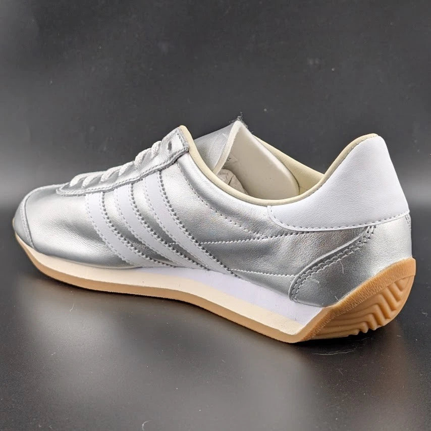 adidas Country OG Womens Size 8 Lace Up Silver White Sneakers Shoes JP7636 SoleComfort.shoes