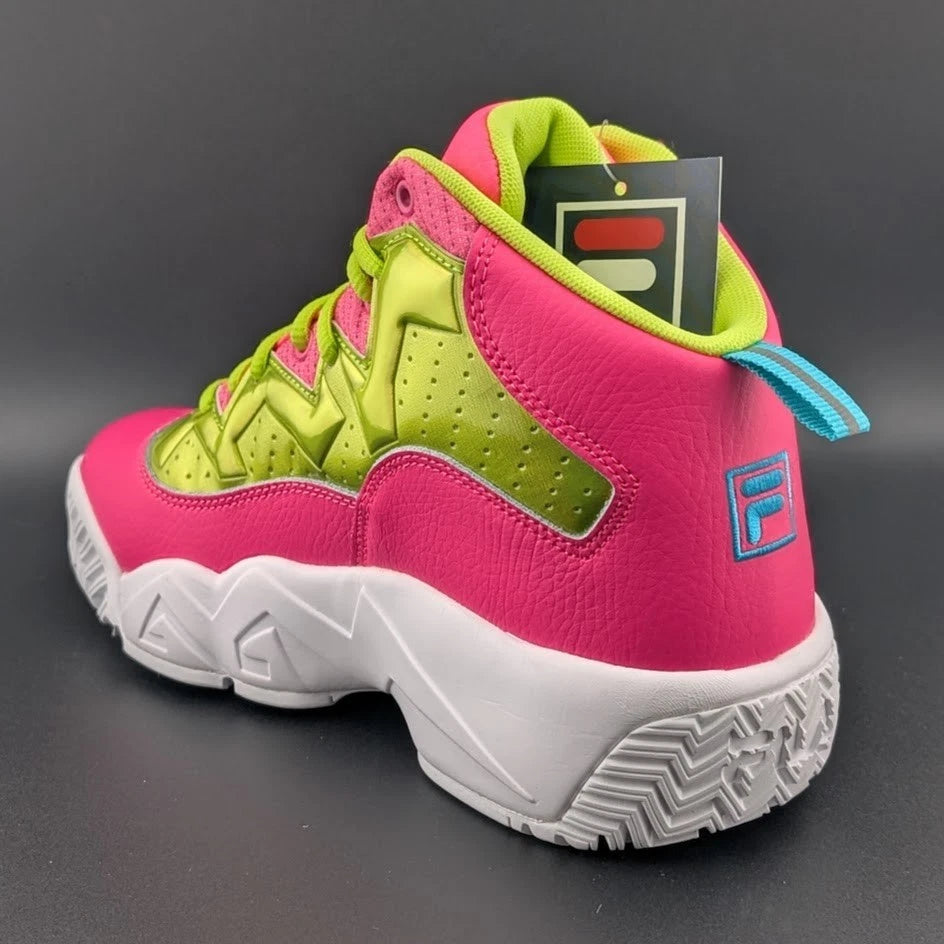 Fila MB Night Walk Girls Shoes Size 5.5 Youth, Color: Pink/Yellow SoleComfort.shoes