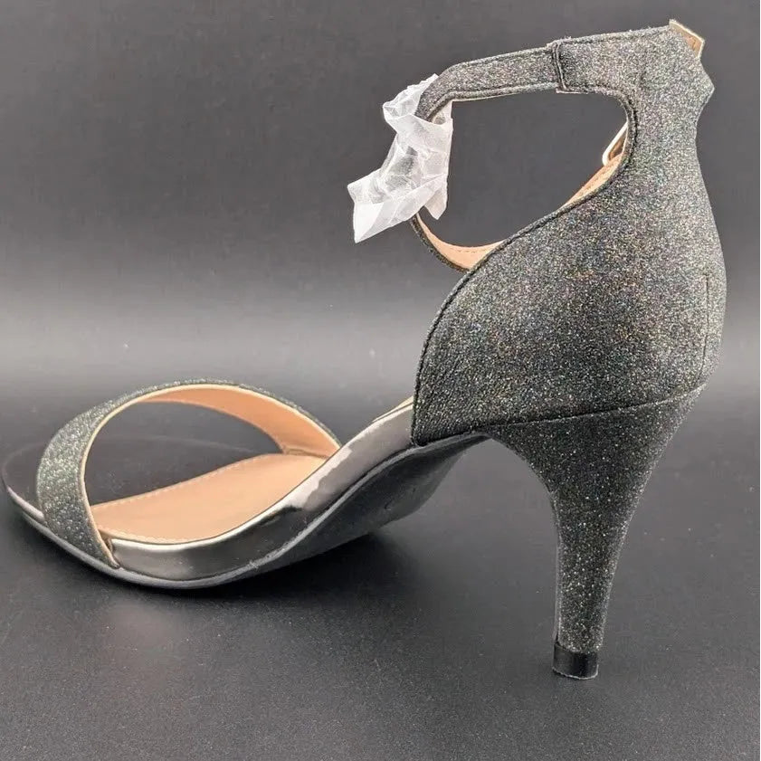 Womens Size 7 Open Toe Single Sole Ankle Strap Stiletto High Heel Dress Pump Sandal SoleComfort.shoes