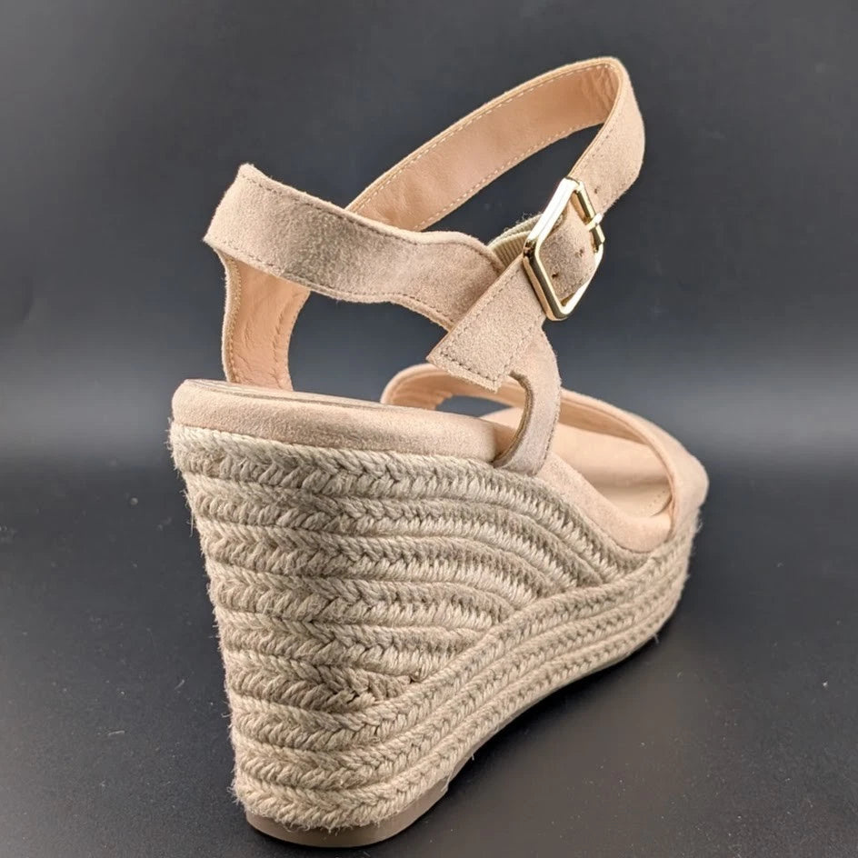 Dream Pairs Size 11 Women Espadrille Wedge Sandals Ankle Strap w/ Bkl Closed Toe SoleComfort.shoes