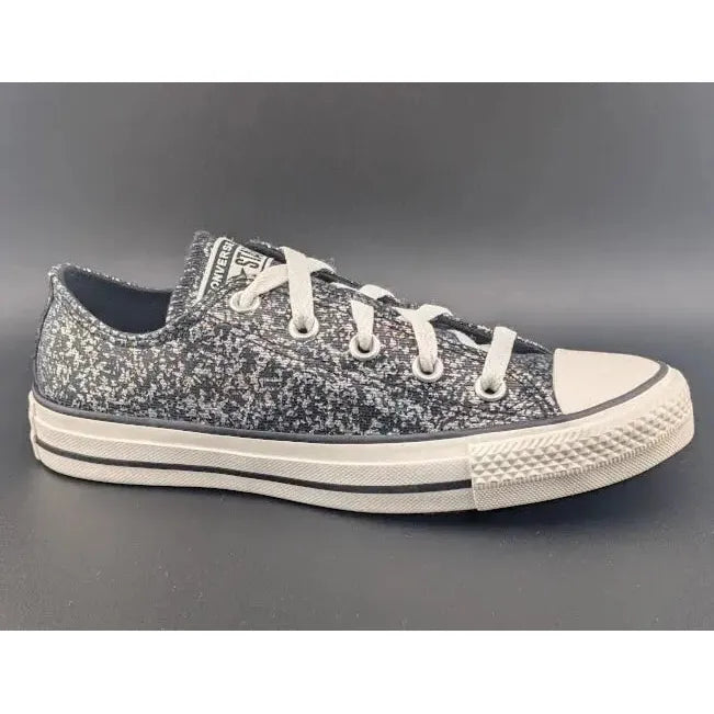 Converse CTAS OX Black Egret Glitter Sneakers Womens Size 6 Shoes A11138C - SoleComfort.shoes