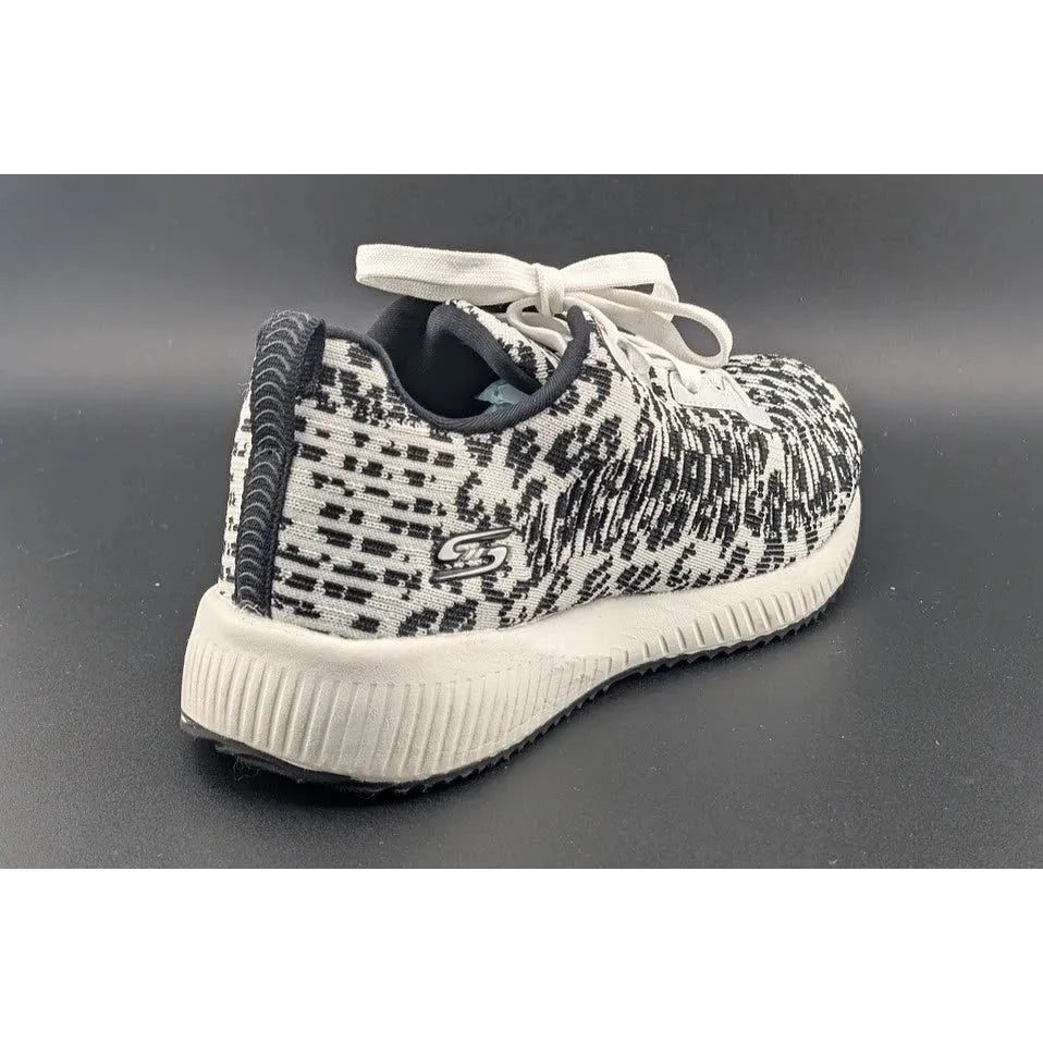 Skechers Bob's Squad Women's Size 6.5 Mighty Cat Running Shoes Leopard Sneakers SoleComfort.shoes